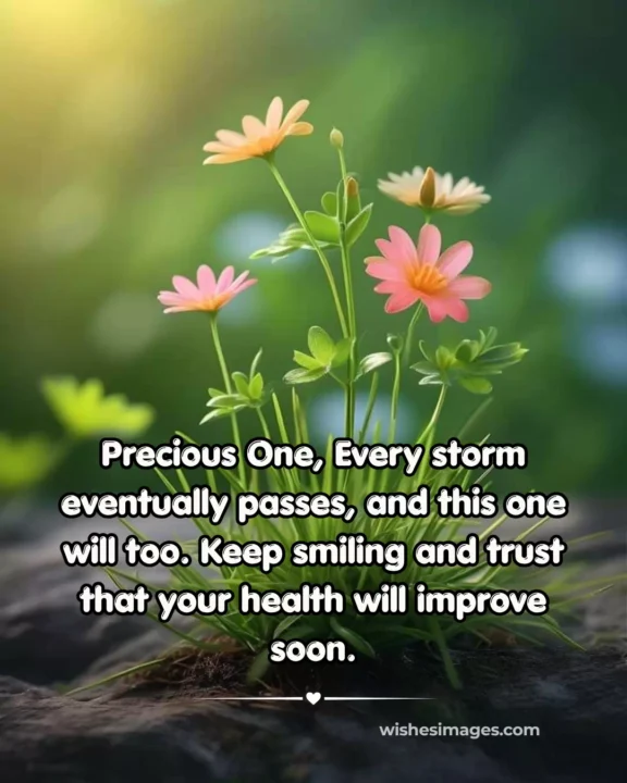 Inspirational get well soon wishes greeting card