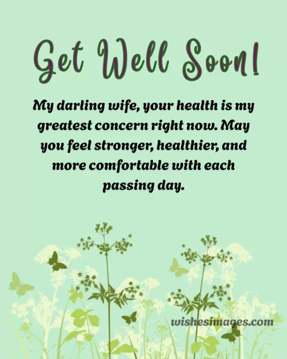 Get Well Soon Messages for Wife