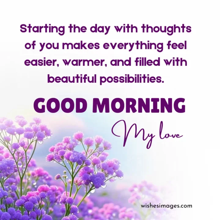 romantic good morning love messages for him