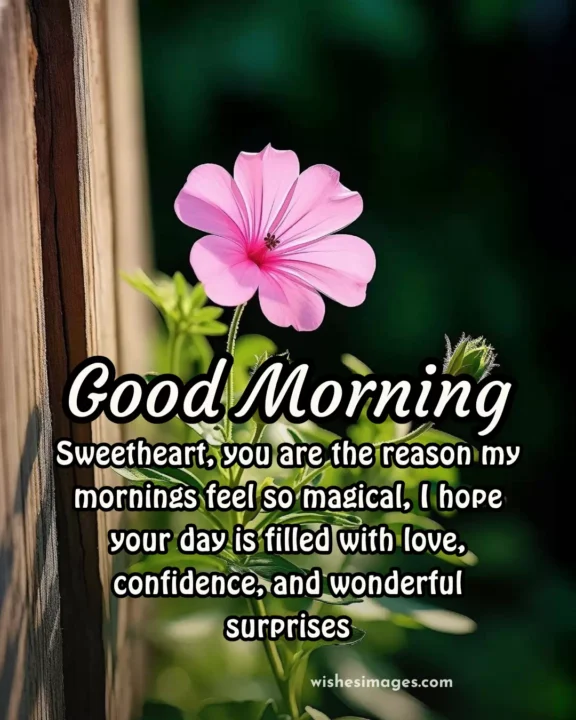 romantic good morning wishes for him