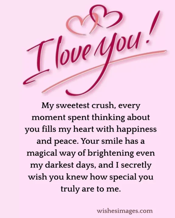 Sweet love quote for crush