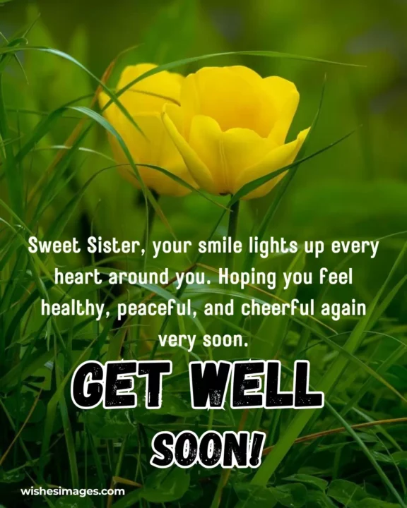 Beautiful Get Well Soon Images for Sister