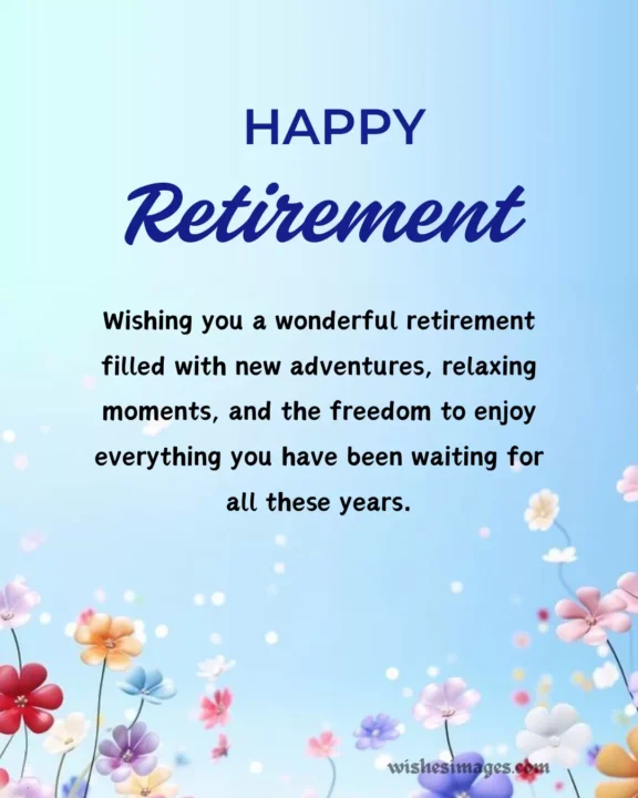 Happy Retirement Wishes for Friends