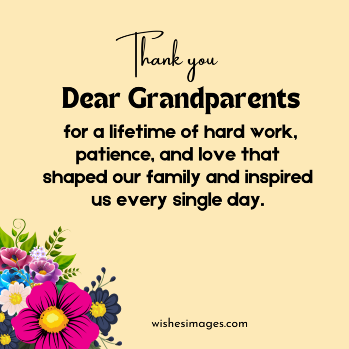 Thank You Retirement Wishes for Grandparents