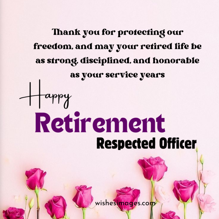 Retirement Wishes for Army Personnel