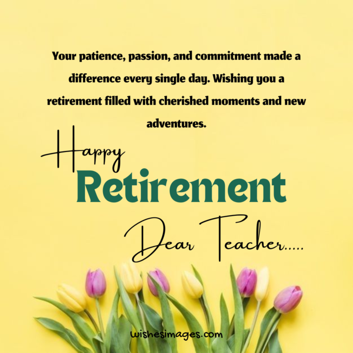 Retirement Wishes for Teachers