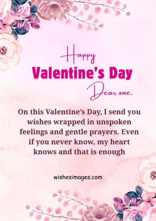 Valentine’s Day Messages for Secret Love