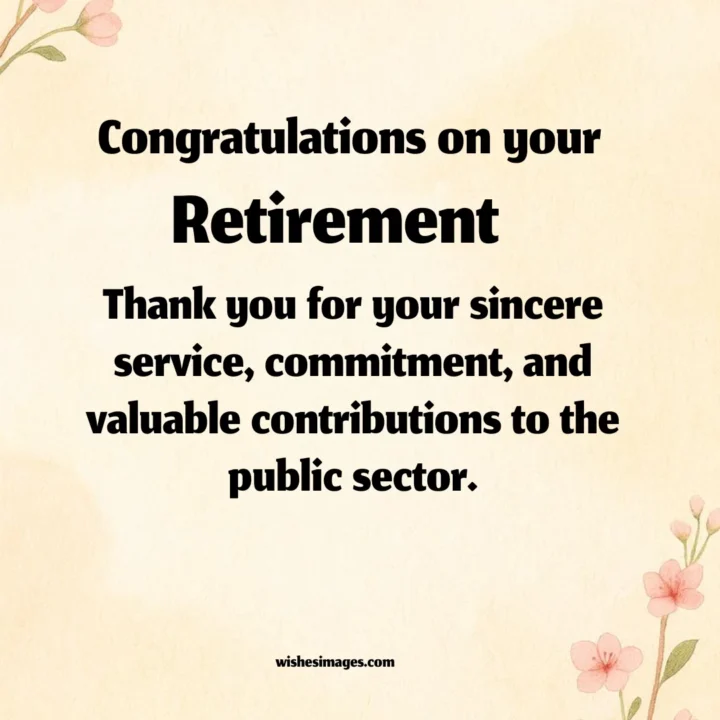 Retirement Wishes for Government Teachers
