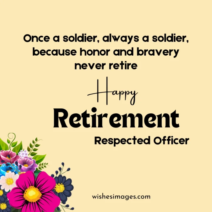 retirement wishes for military personnel