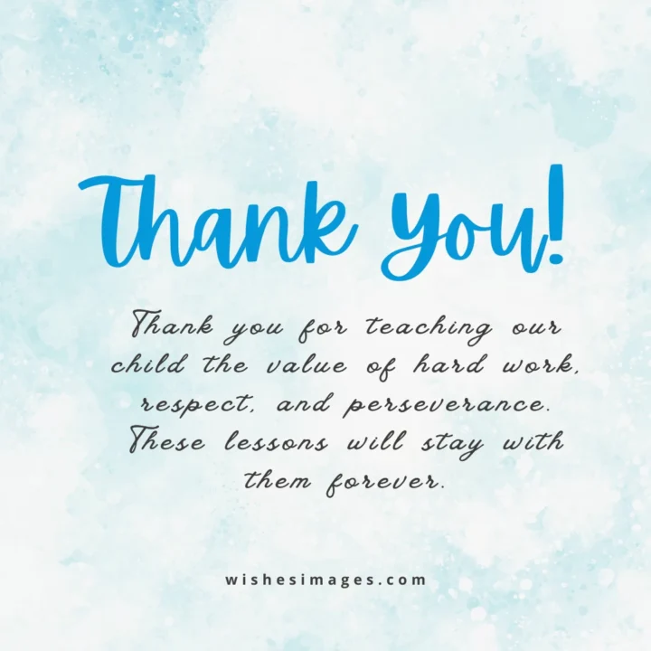 Thank You Messages for Coach