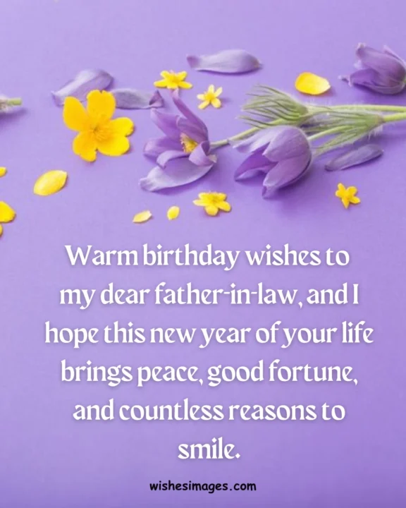 Birthday Wishes for Father-in-Law