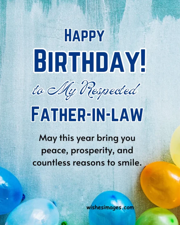 Birthday Messages for Father-in-Law