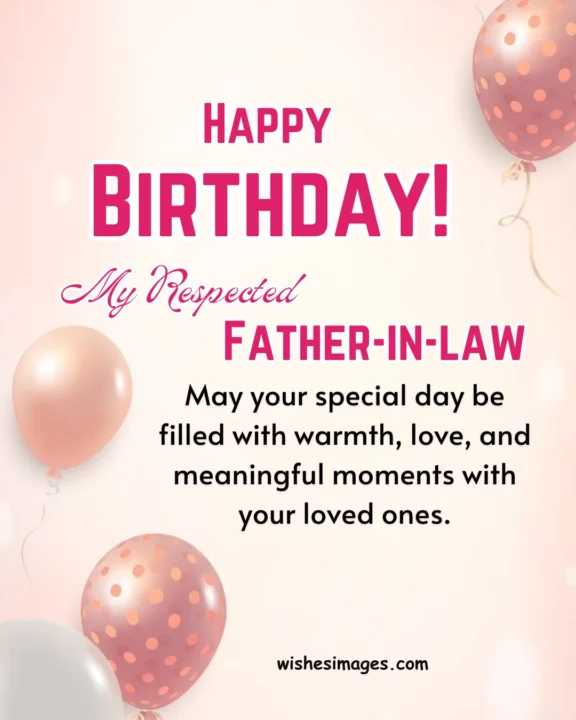 Birthday Wishes for Father-in-Law
