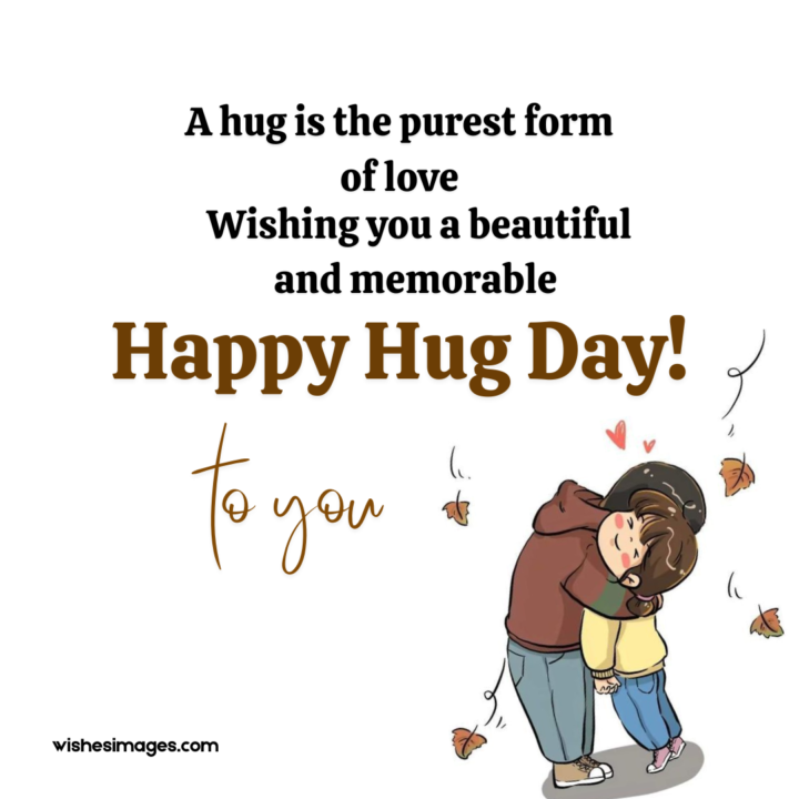 cute Hug day wishes
