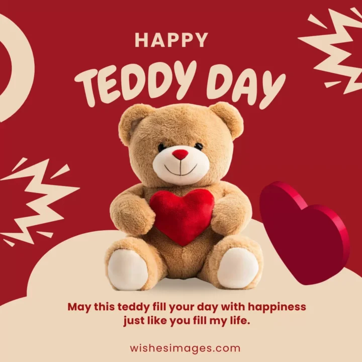 Cute Teddy Day wishes images for girlfriend