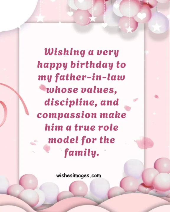 Happy Birthday Wishes for Father-in-Law