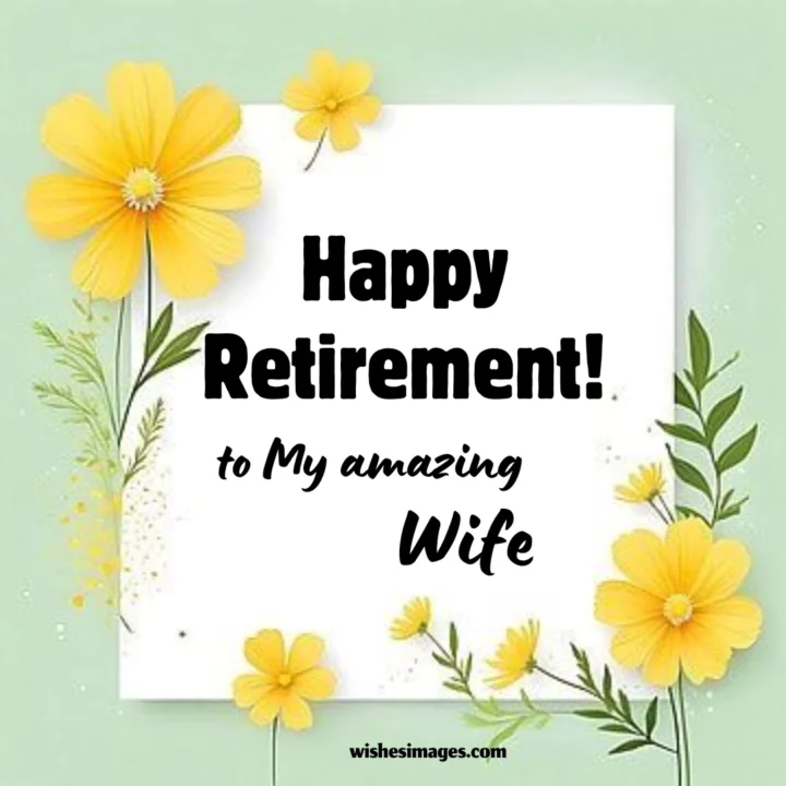 Retirement Wishes for Wife