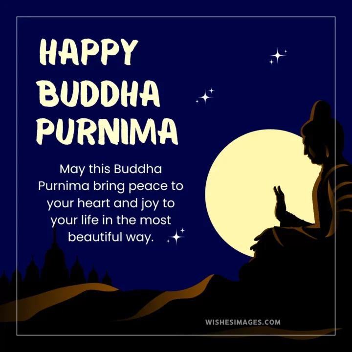 Beautiful Buddha Purnima messages image for sharing with family