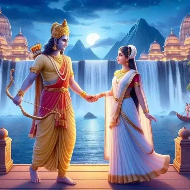 Beautiful Ram Sita DP Image
