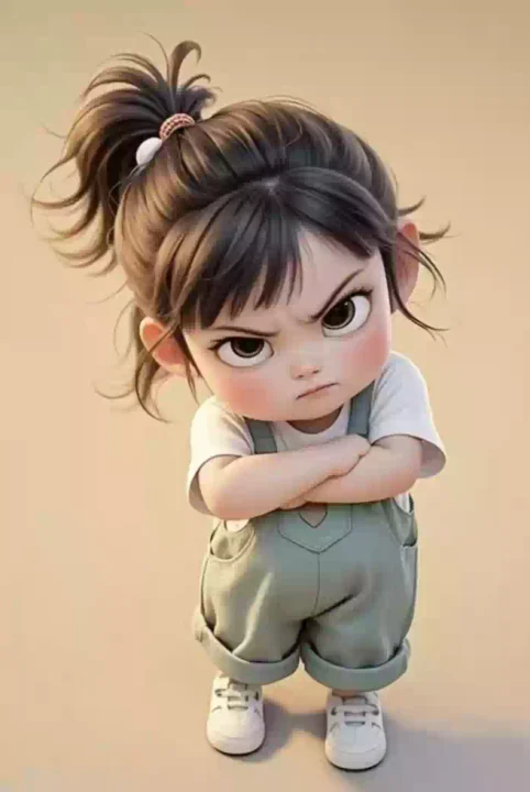 Anime Angry DP Images for girls