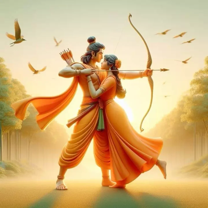 Latest Shri Ram Sita DP Image
