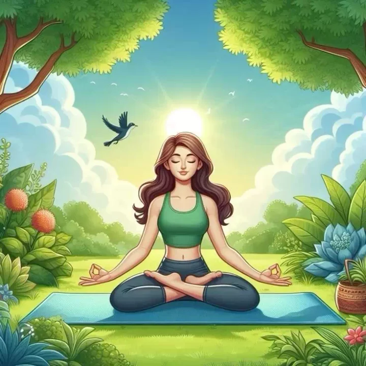 Beautiful Yoga Day DP Image for WhatsApp